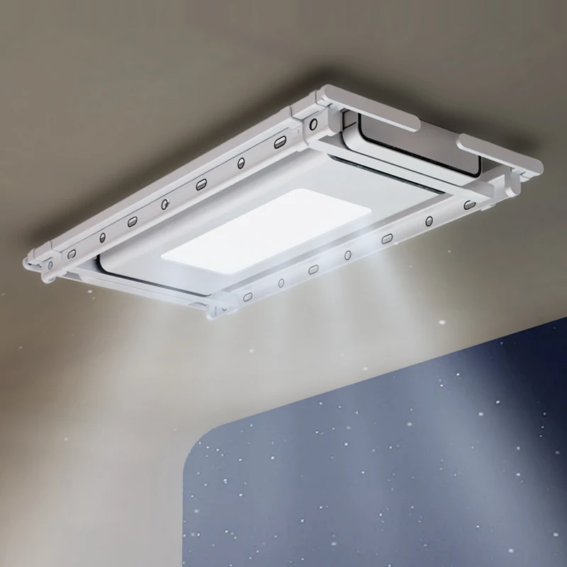 Ceiling Balcony Telescopic Clothes Drying Pole Intelligent Remote Control Automatic Lifting Drying Rack Electric Drying Rack