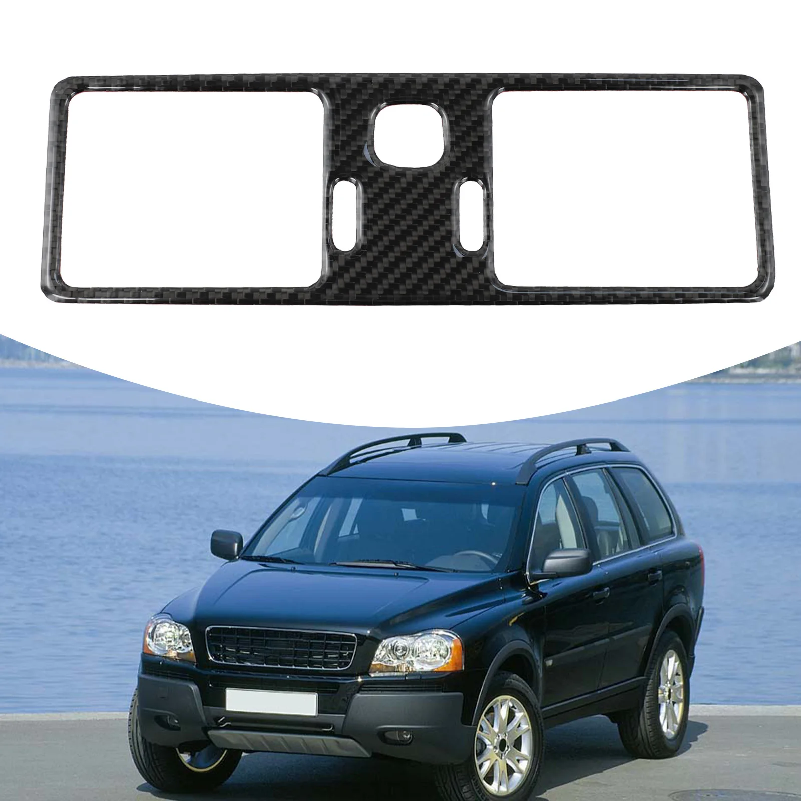 Air Vent Cover Carbon Fiber Trim Car Interior Upgrade 26*9*1 Car Interior Design Easy Installation Luxurious Upgrade