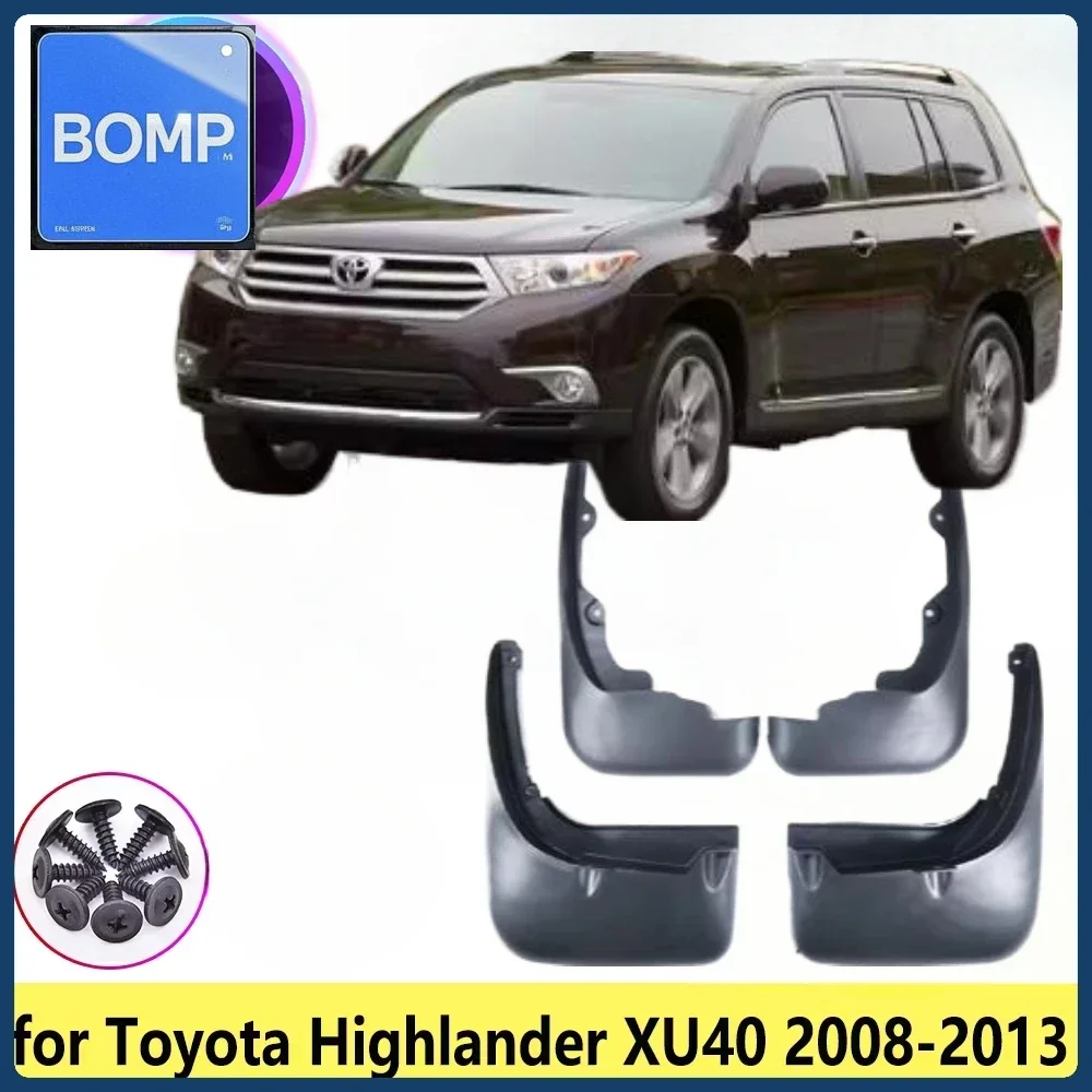 

Fit For FOR Toyota Highlander Kluger XU40 2008~2013 Mudguards Mudflap Fender Mud Flaps Splash Flap Guards Car Accessories 2009 2