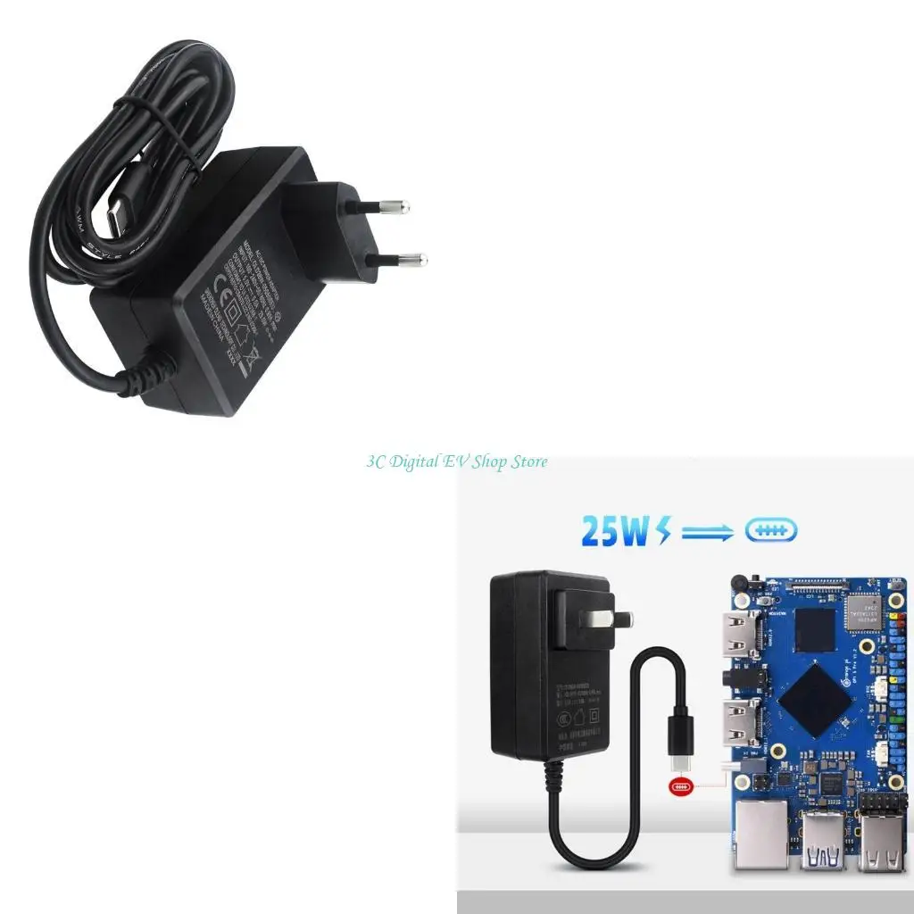 E74D 5V5A High Current Adapters Equipped With Over Voltages Protections And Universal Fit For Electronics And Development Boards