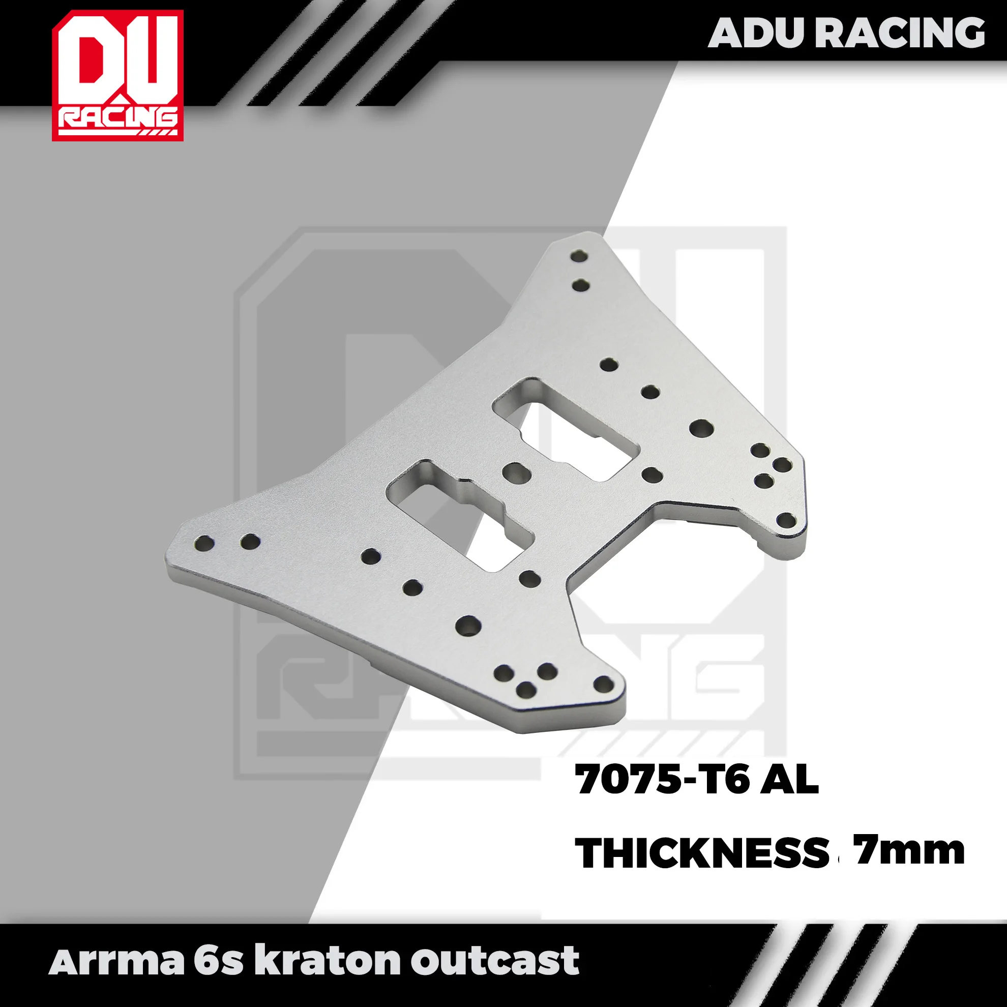 ADU Racing TOURO DE CALÇO TRASEIRO CNC 7075-T6 ALUMINUM PARA ARRMA 6s KRATON OUTCAST