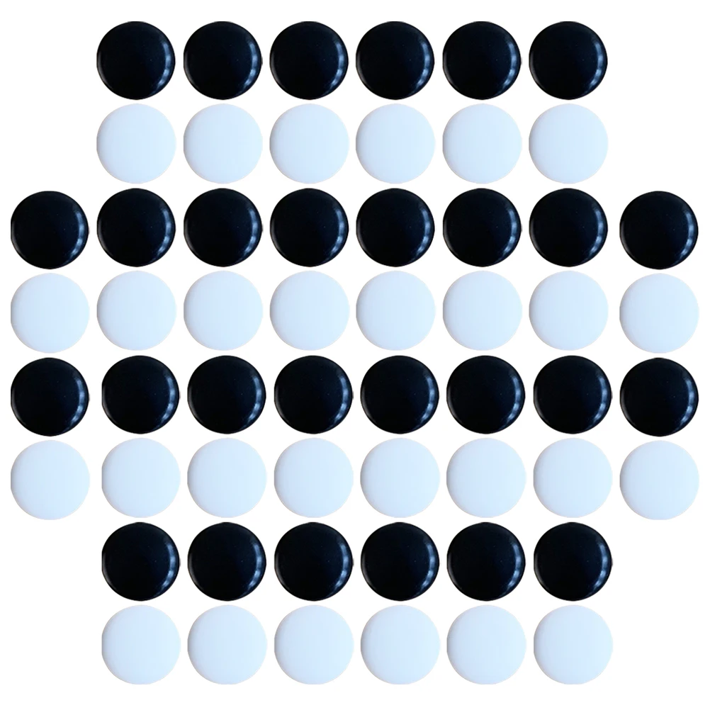

360 Pcs Go Chess Pieces Flat Beads Small Craft Game Accessories Material Perfect for Family Party Travel Storage