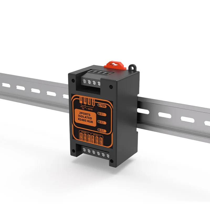 ราคาดีเกรดอุตสาหกรรม 2 พอร์ต Opto-isolated Serial RS485 Hub