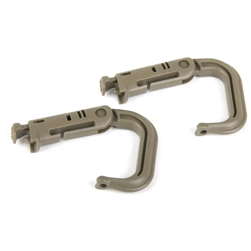 

10pcs D Buckles Lightweight High Strength Plastic D Shaped Webbing Bag Attachment Camping Hunting Hooks