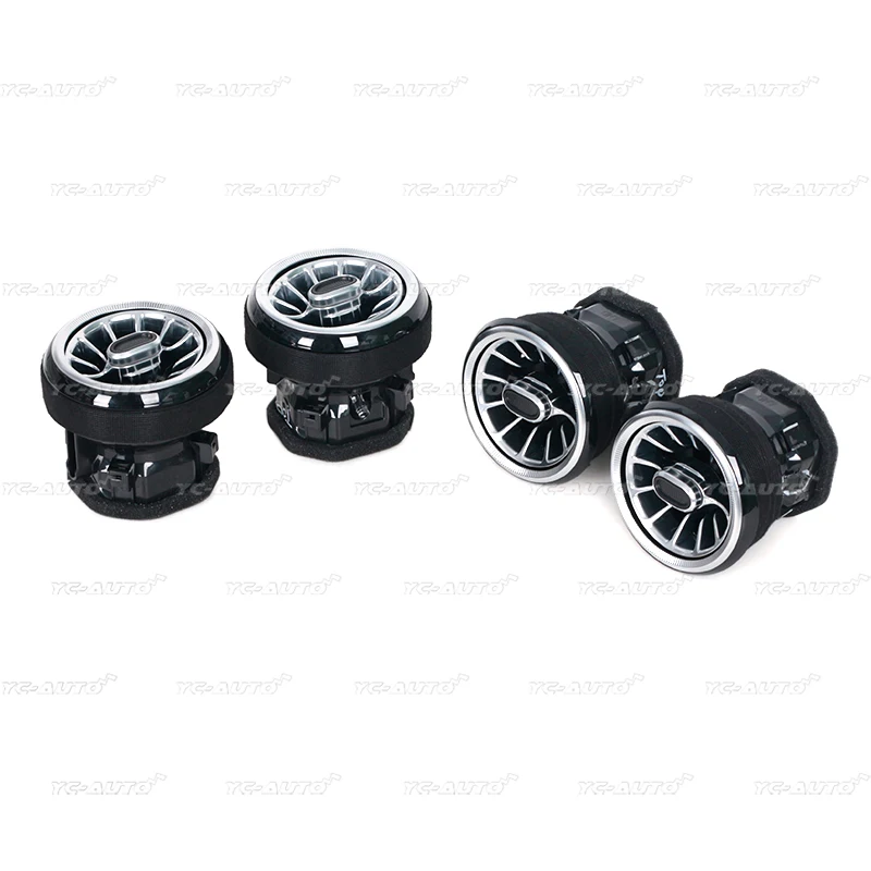 Tablero frontal LED para coche, salida de ventilación de aire acondicionado de CA, embellecedor Interior Turbo, accesorios para Mercedes Benz GLK X204 2013-2017