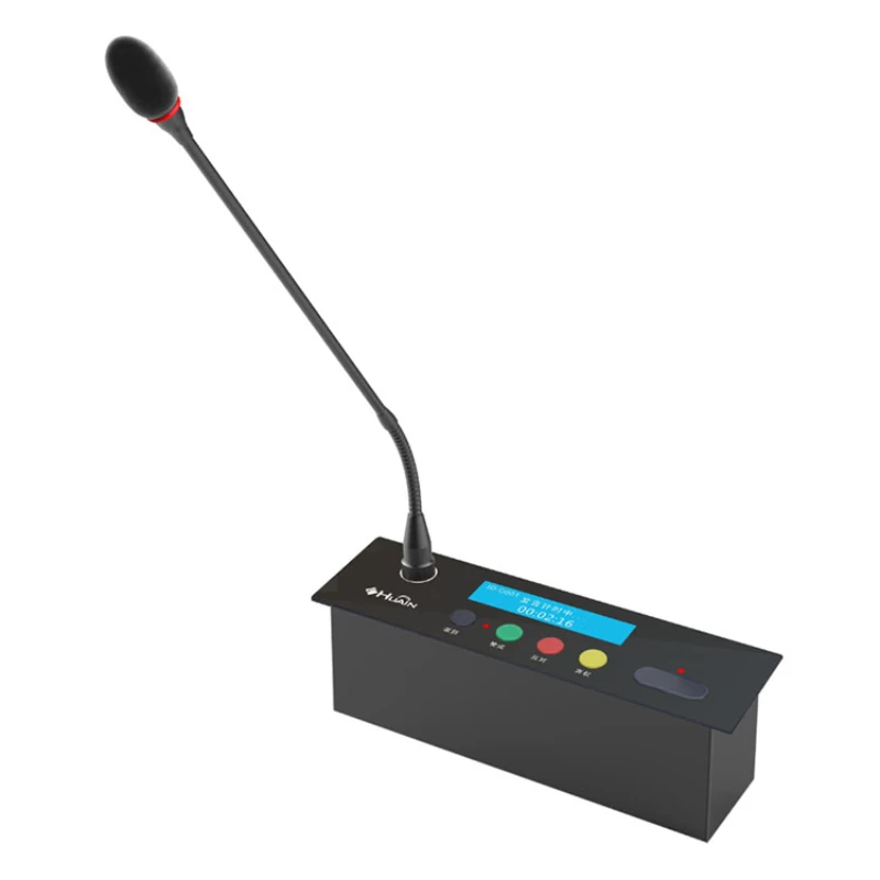 Embedded desktop delegate microphone trade conference system for meeting