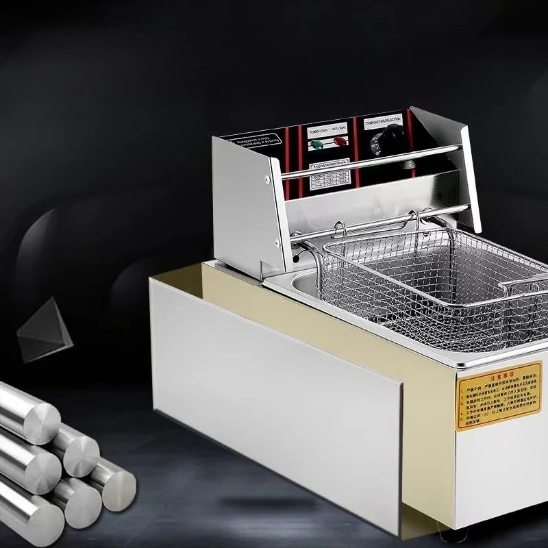 

Electric fryer, stainless steel fryer, electric fryer, single and double cylinder timing, thickened fryer