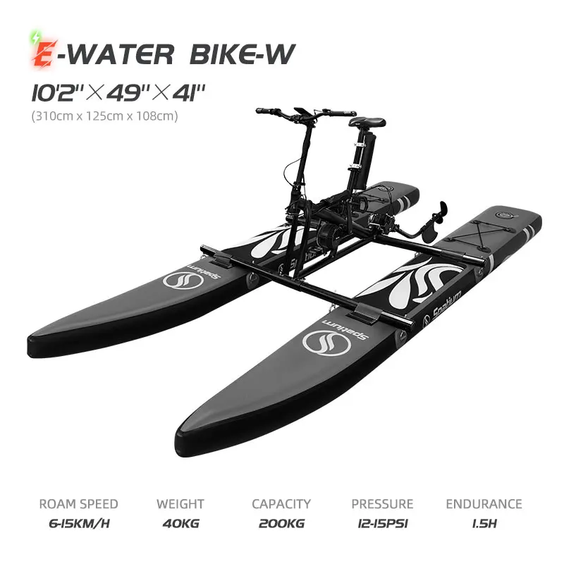 2024 Electric Water Bike Pedal Boats Inflatable E-water Bicycle for Sale