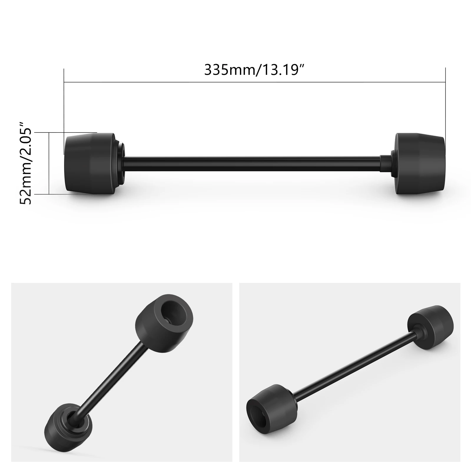 NICECNC para KTM EXC 300 2024 Protector contra choques de horquilla de rueda deslizante de eje trasero para KTM EXC-F 350 SXF 450 Husqvarna TE 300 GasGas EC300