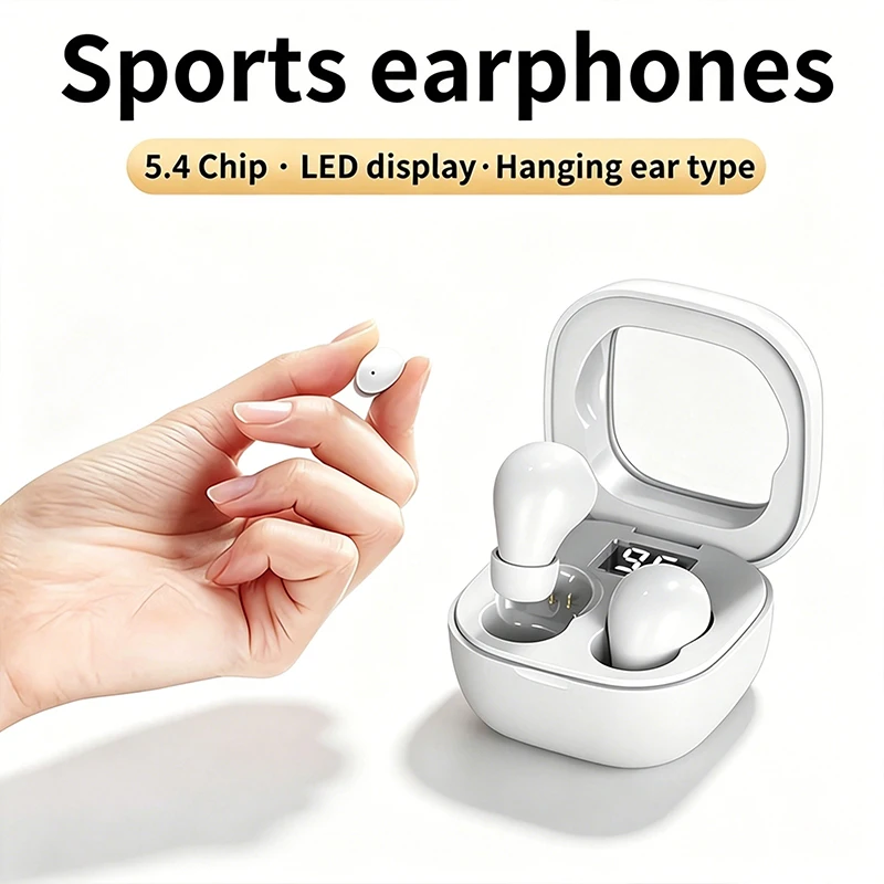 SK19-Wireless Earphones LED Dislpaly Binaural TWS Wireless Bluetooth Headset Waterproof Noise Reduction Bluetooth Headphones