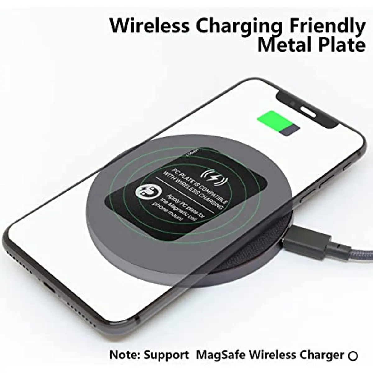 12 Pcs Metal Plate for Phone Magnet Wireless Charging Compatible Phone Magnet Sticker for magnetic cell phone car mounts