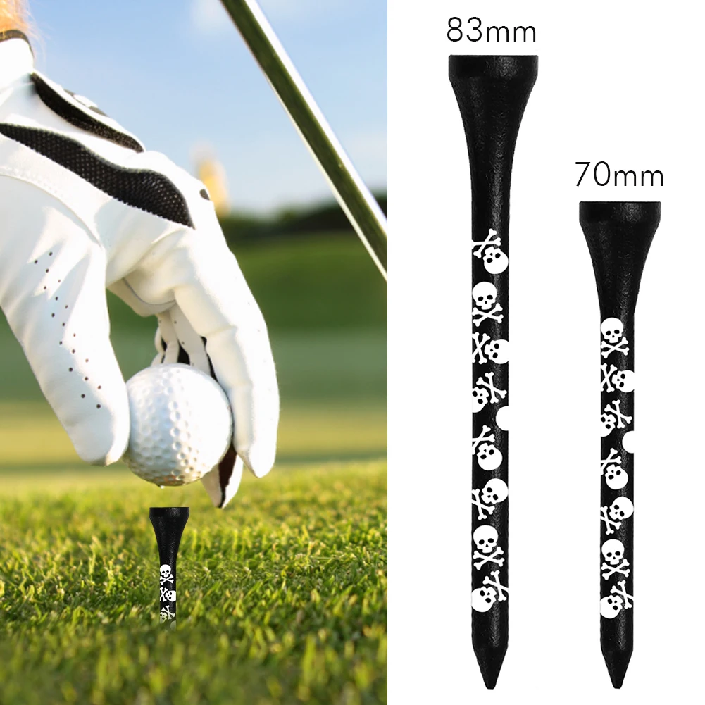10 stücke Golfball lange T-Shirts Naturholz Golfbälle Tee Halter stabile Basis leichte hochfeste Outdoor-Sport zubehör