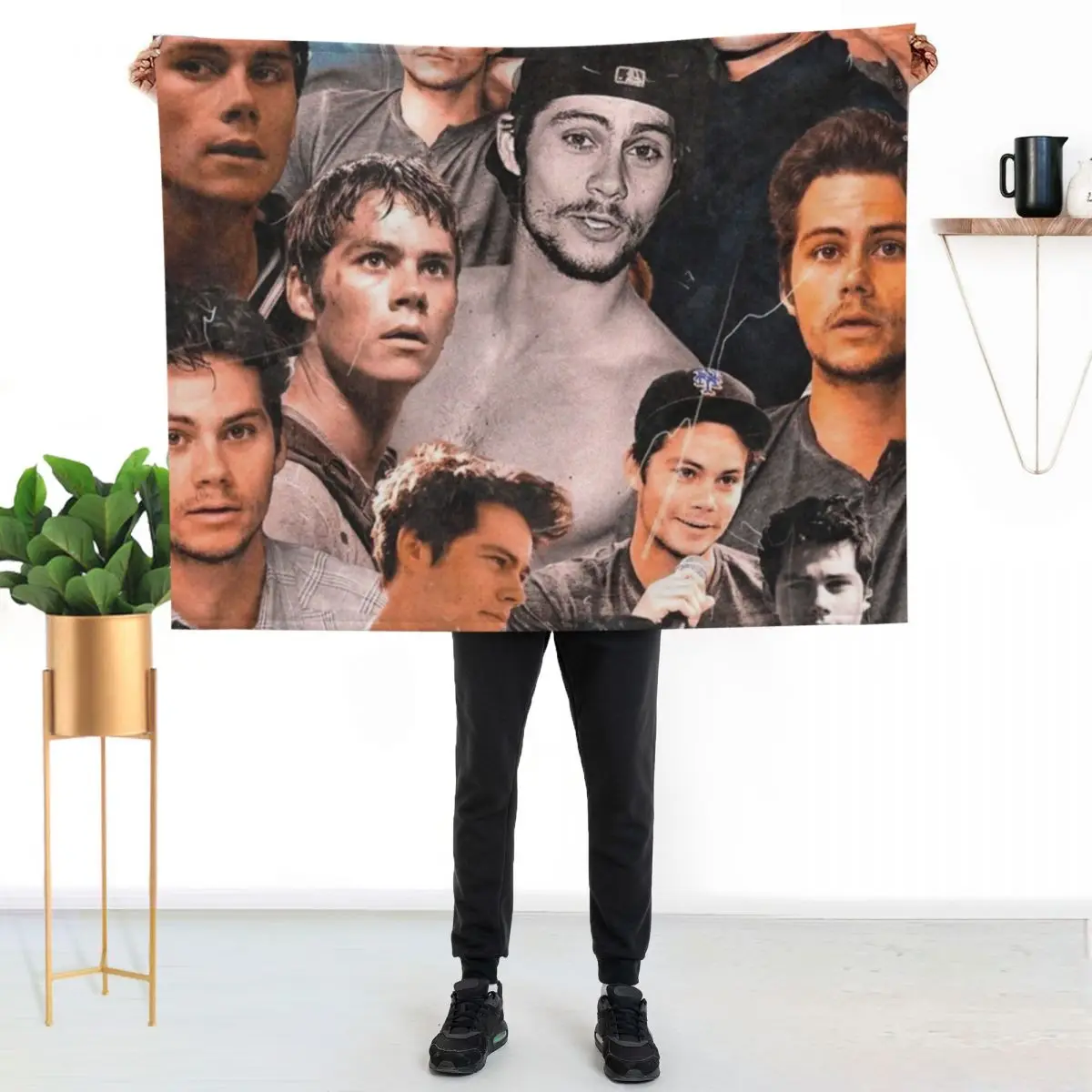 Dylan collage Throw Blanket Giant Sofa Flannels Luxury St Baby Kid'S Plaid Blankets