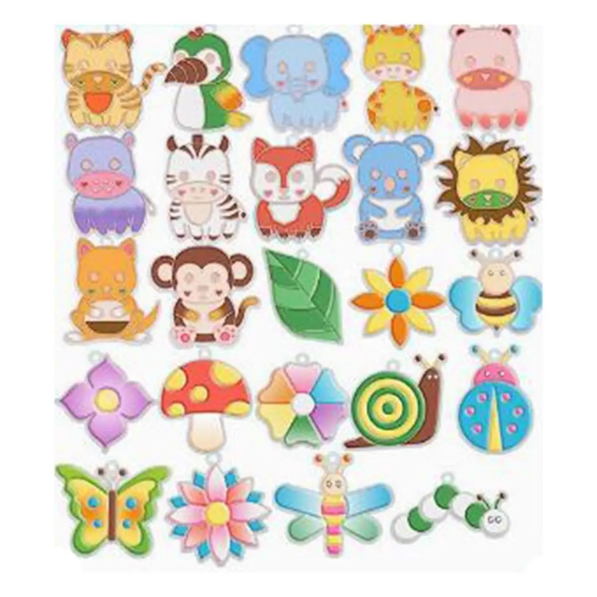 PHONE&GEAR Children'S Crystal Doodle Art,Keychain Making Kit, Bead Art Crafts for Kids Beginners, Birthday Party DIY Craft