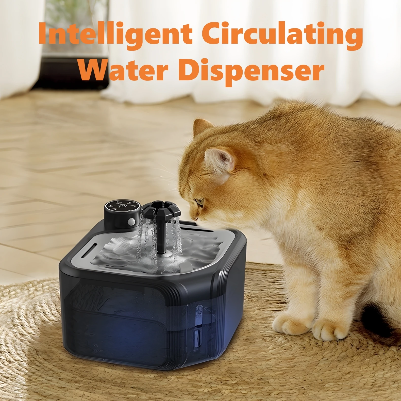 

2.5L Large Capacity Intelligent Wireless Sensor Pet Water Fountain Stainless Steels with Filter Feeder Water Dispenser for Pet