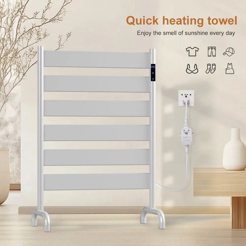 New electric towel rack drying rack Amazon electric floor towel rack US standard European standard plug touch screen control