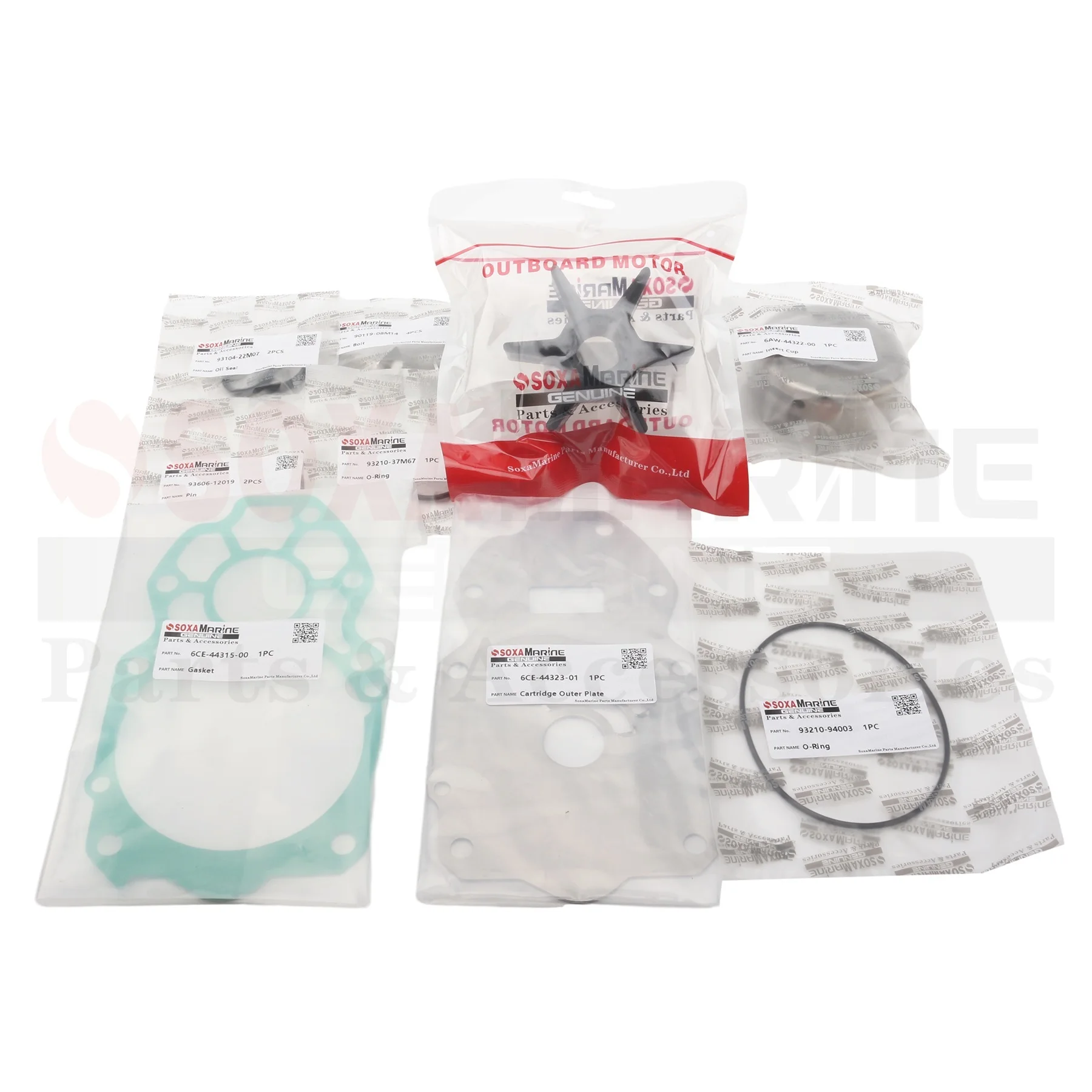 

Water Pump Impeller Kit Compatible with Yamaha Outboard 4-Stroke 200 225 250 300 HP Marine Motors 6CE-W0078 -00 -01 -02 18-3470