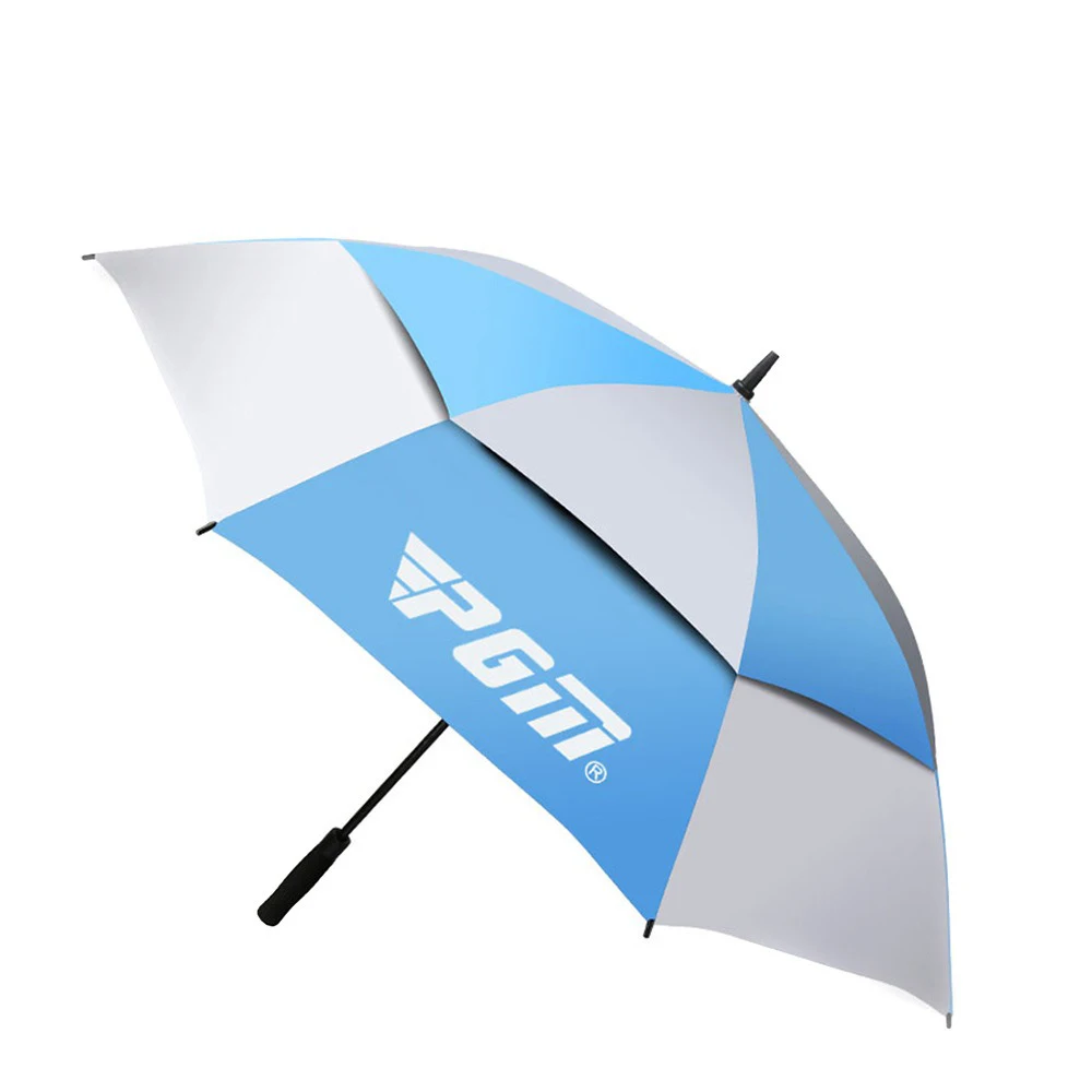 مظلة جولف للحماية من الشمس والمطر بطبقة مزدوجة من مادة الألياف الزجاجية المقاومة للتآكل للربيع والصيف دليل تلقائي #5