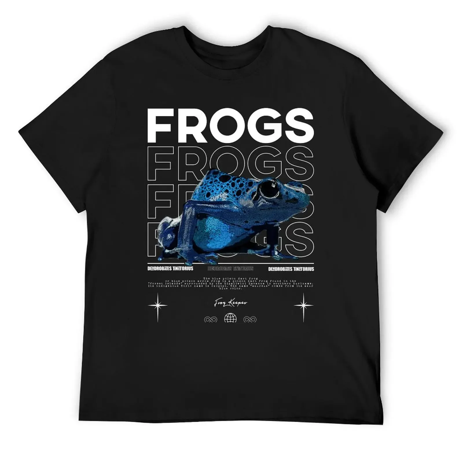 Dendrobates Azureus Dart Frog Streetwear Frog Keeper T-Shirt kawaii clothes graphic t shirts sports fans clothes for men