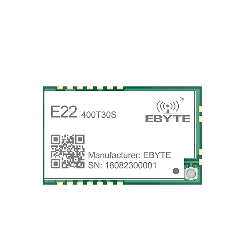 

LoRa 433MHz 30dBm SMD UART Wireless Transceiver E22-400T30S IPEX Stamp Hole 1W Long Range TCXO Transmitter and Receiver