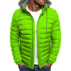 Parka con capucha para hombre, abrigo informal de gran tamaño, ropa de calle, chaqueta acolchada, invierno, novedad de 2024