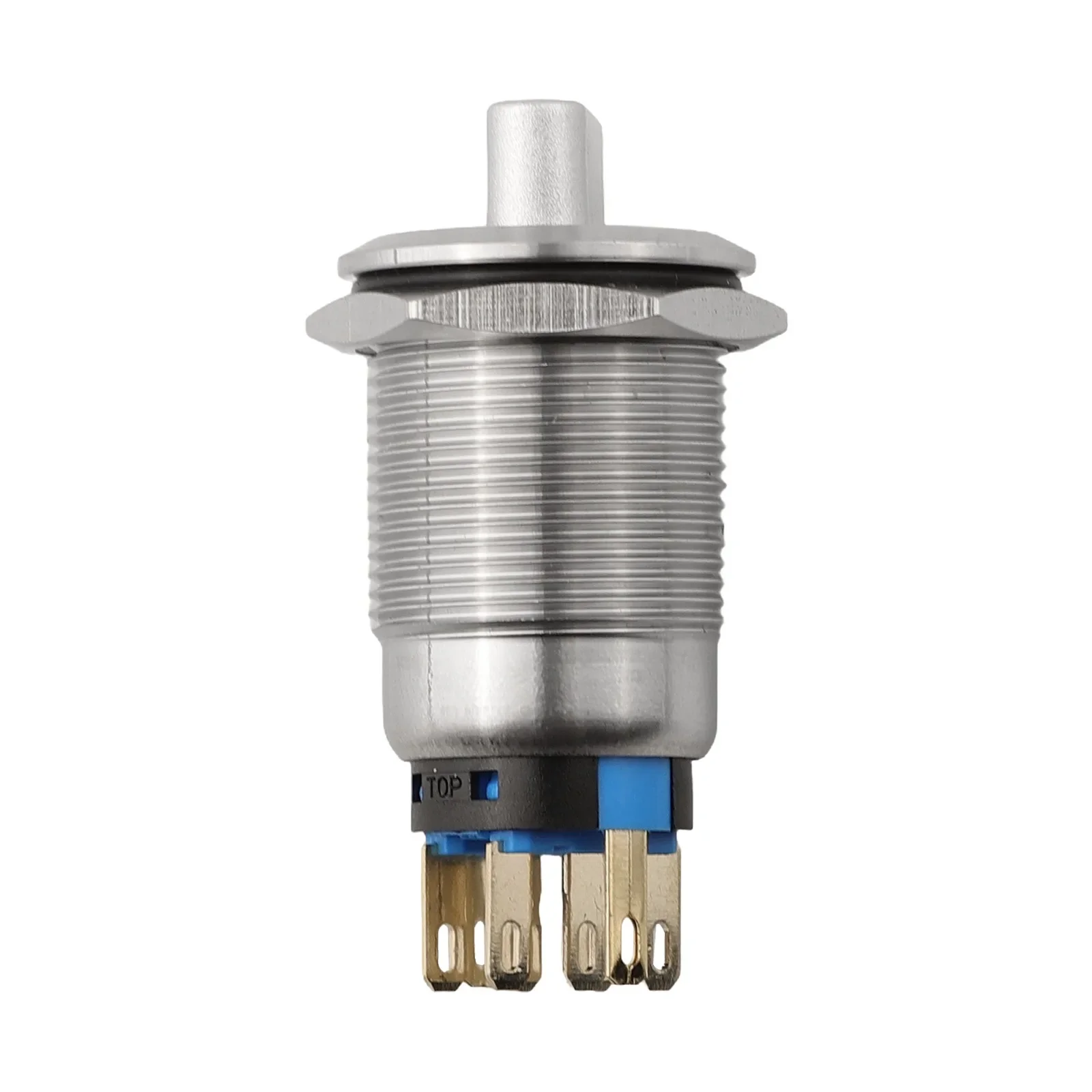 Rotary Push Button Switch 19mm 3 Positions Latching Type 12V 24V Rated Voltage for Ship and Instrument Applications