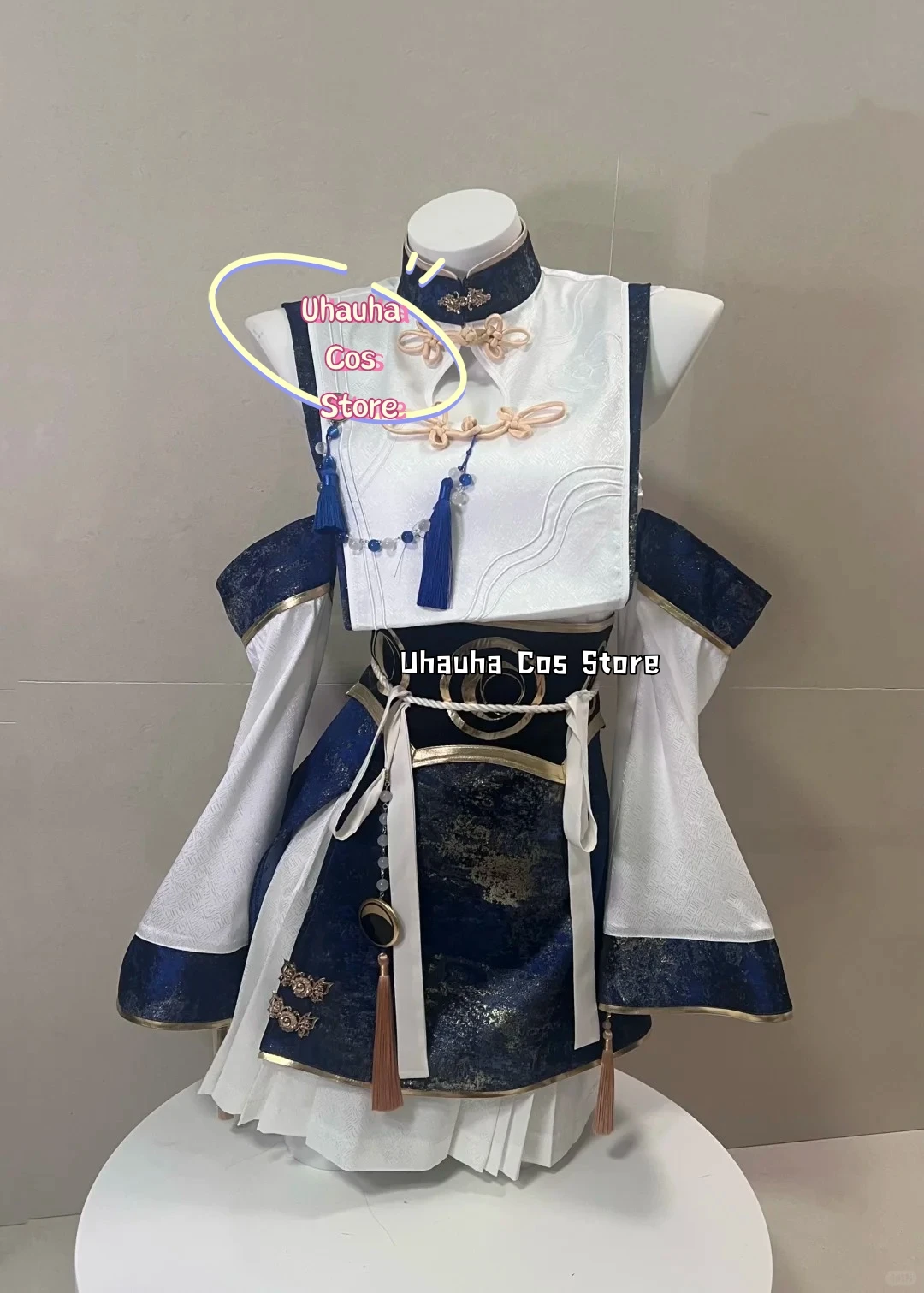 Iuno Daoxiangcun Collaboration Cosplay Game Wuthering Waves Costume{Uhauha Cos}Chinese-style Hanfu Short Skirt Women's Halloween
