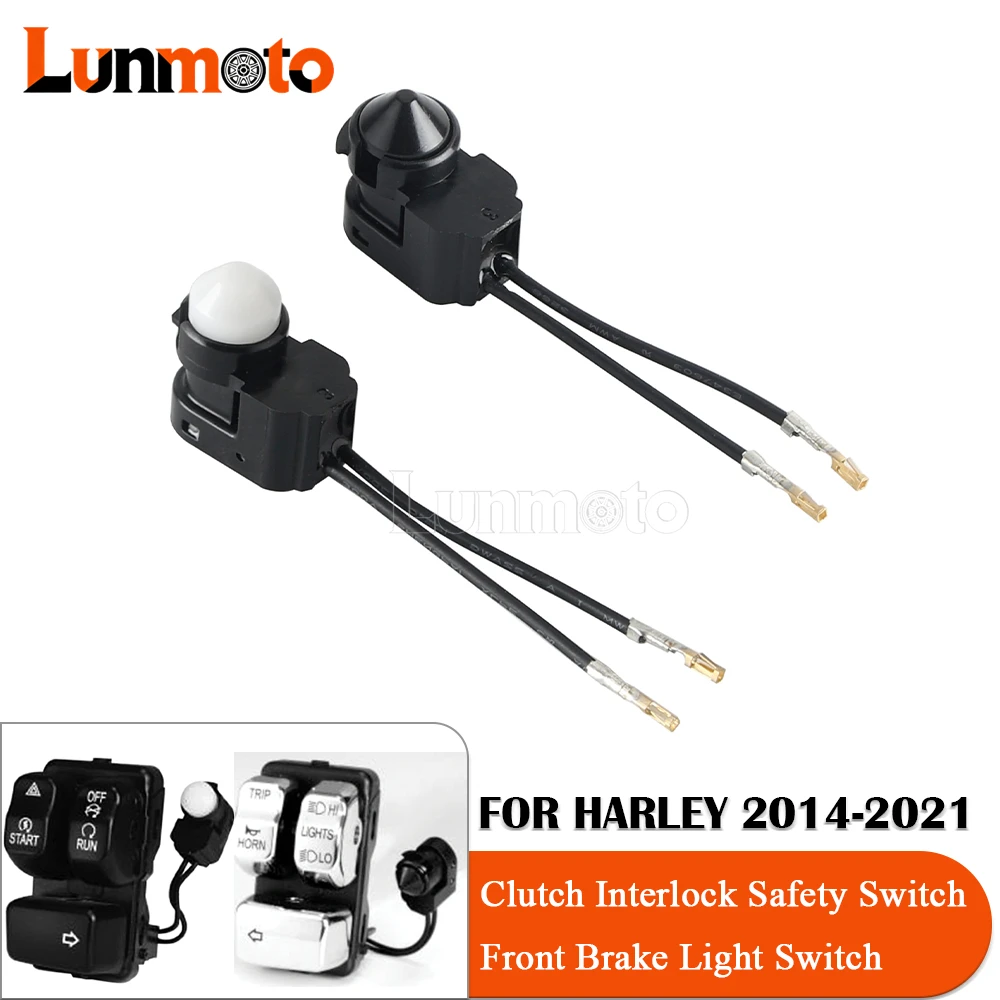 

Clutch Interlock Safety Switch #71500118 Front Brake Light Switch For Harley Dyna FXD 12-17 Sporster XL 14-21 Softail FXST FLST