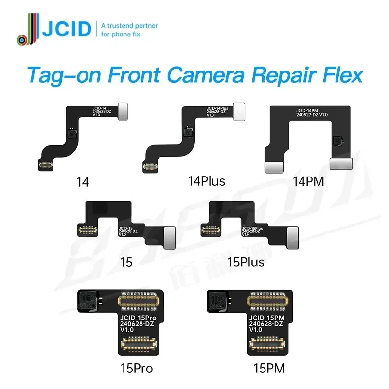 JCID V1SE V1SPRO Tag-on Front Camera Repair Flex FPC for IPhone 14 15 Pro Max Solved Front Camera Freeze Out-of-focus Issues