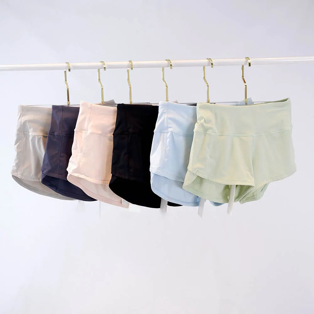 Women's Ice Silk Cool Shorts 2.5inch Sports Shorts Youthful Age-Reducing Loose Cycling Sports Loose Shorts