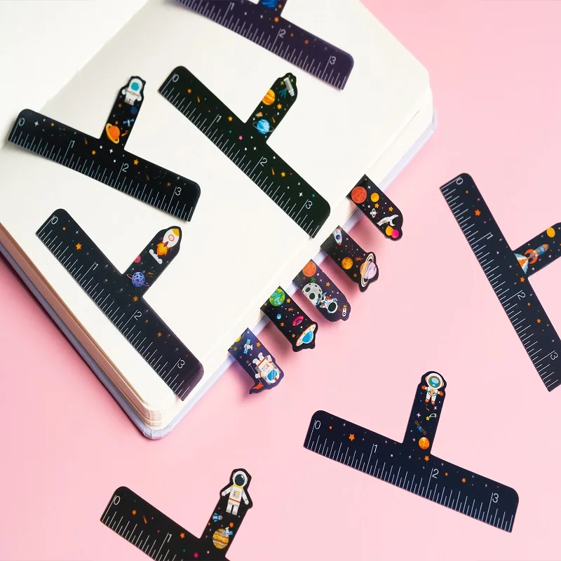 Word Spacing card 36pcs caliper Bookmark Stationery Measuring ruler Cosmic Drawing Drawing Math Tool Writing Mini portable child
