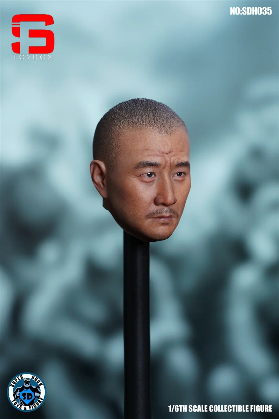 In Stock SUPER DUCK SDH035 1/6 Asian Head Sculpt Carving Model Fit 12 Inch TBL Male Soldier Action Figure Body