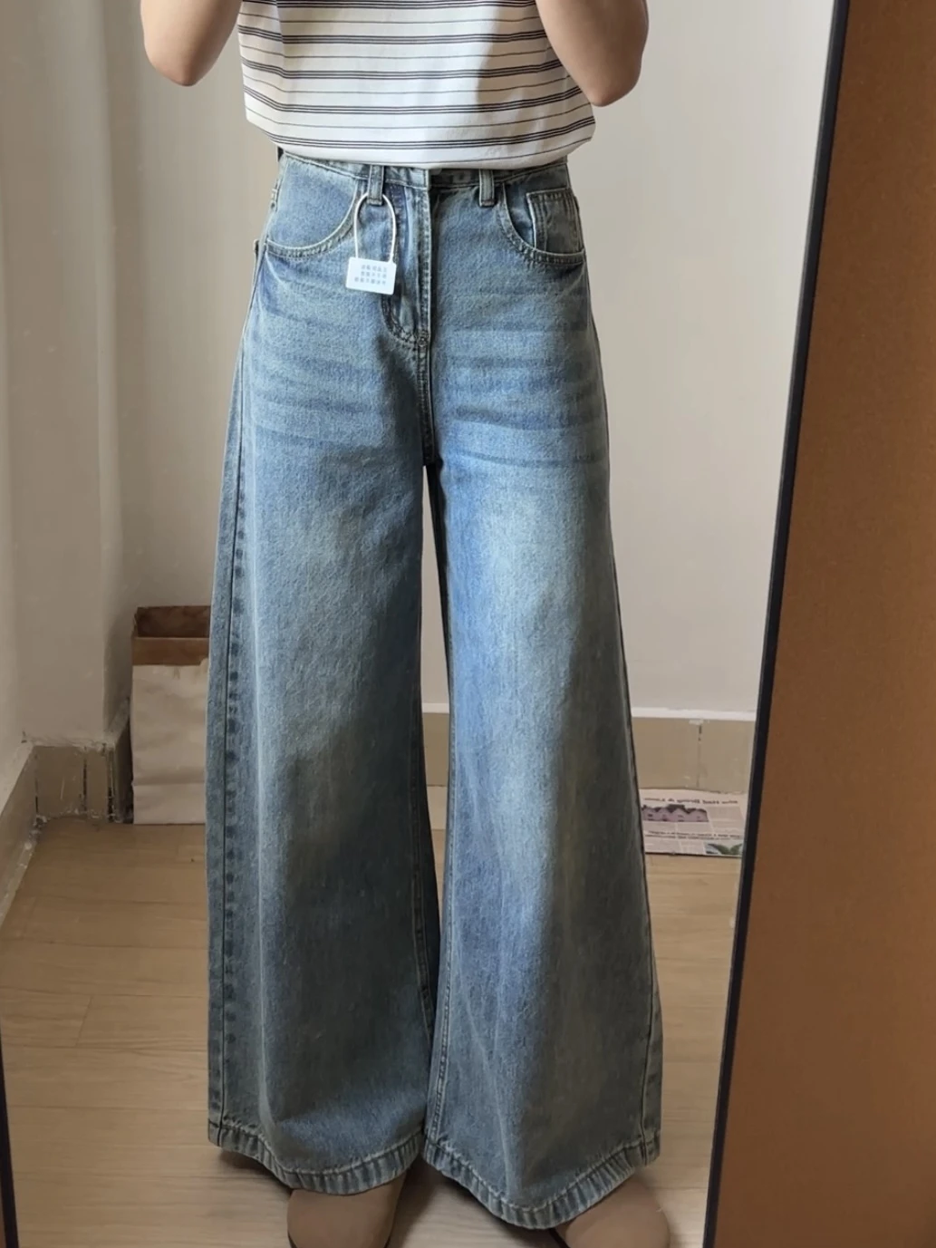 

ZHISILAO новые мешковатые широкие джинсы женские винтажные с высокой талией свободные джинсовые брюки длиной до пола уличная одежда осень 2025