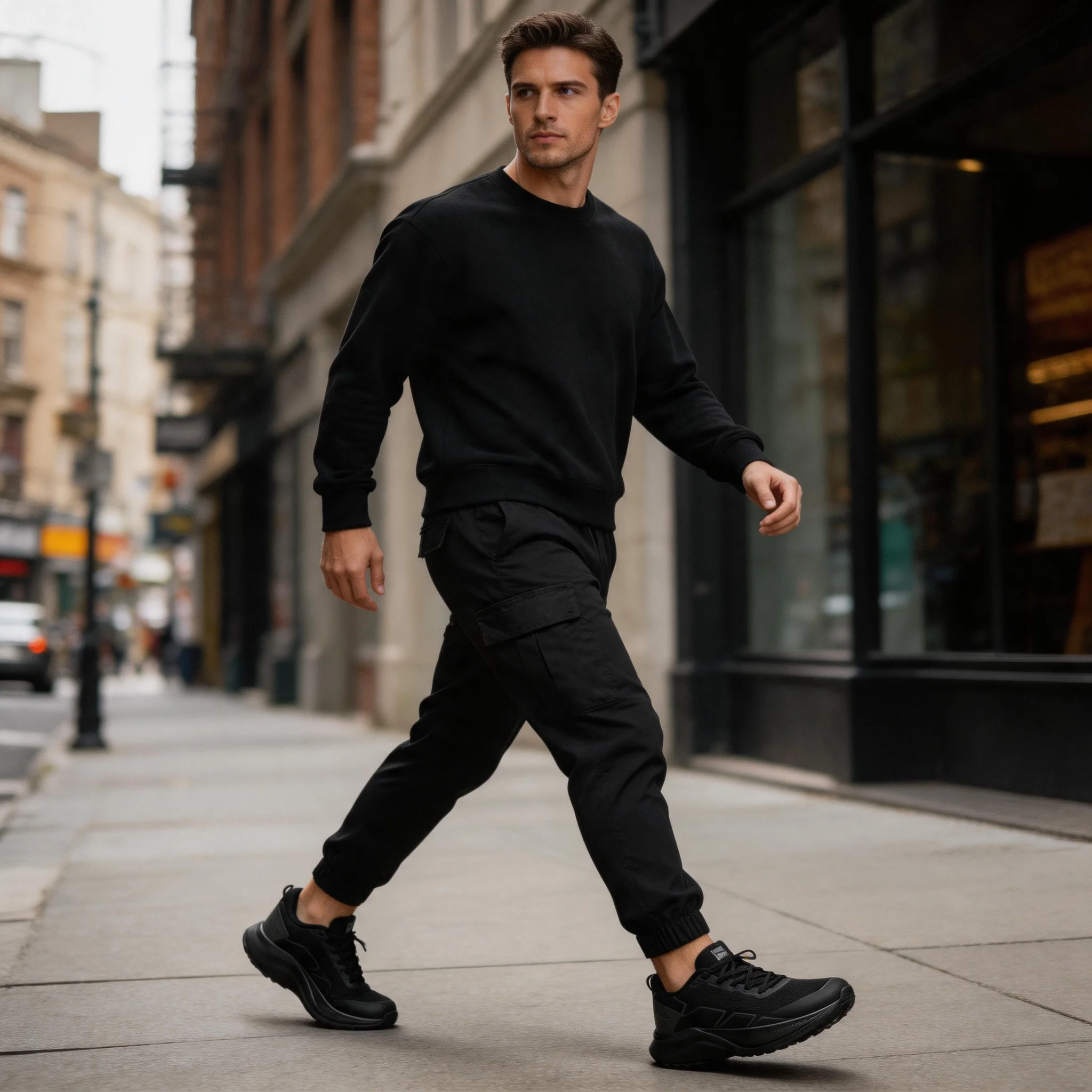 Trendy, Fashionable, Versatile, Casual, Chunky-Soled Running Shoes for MenBreathable and Comfortable