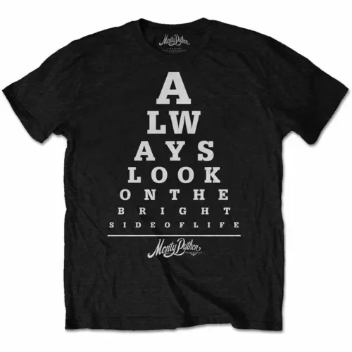 Monty Python Bright Side Eye Test Official T Shirt Mens long or short sleeves