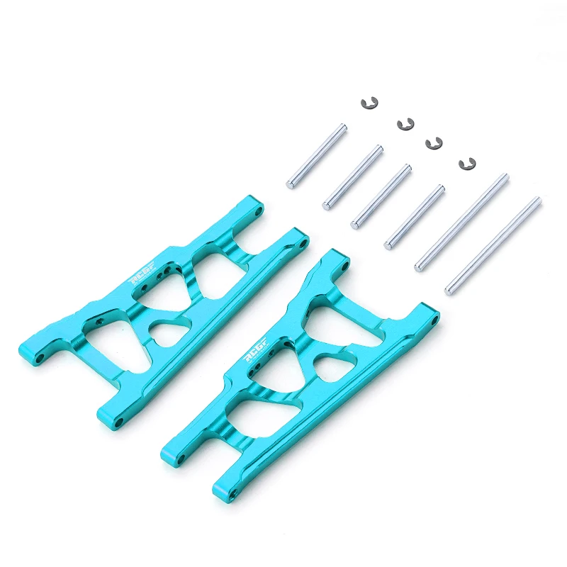 RCGOFOLLOW 1/10 aleación de aluminio brazo de suspensión inferior delantero mejorado brazo de suspensión inferior delantero Rc para SLASH 4x4 rojo