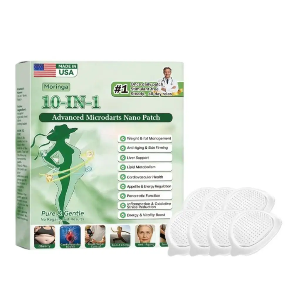 Draagbare Nano Microneedle Verstevigende Huidsticker Moringa 10-in-1 Berberine NAD+ Huidverzorging vetmanagement Vrouwen & Mannen
