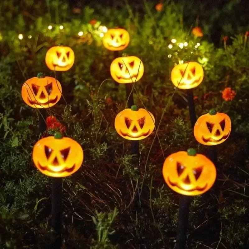 Halloween Outdoor Kürbis Rasen Boden Einfügung Lampe Solar Energie Hof Wasserdichte Dekoration Lampe Garten Terrasse Atmosphäre