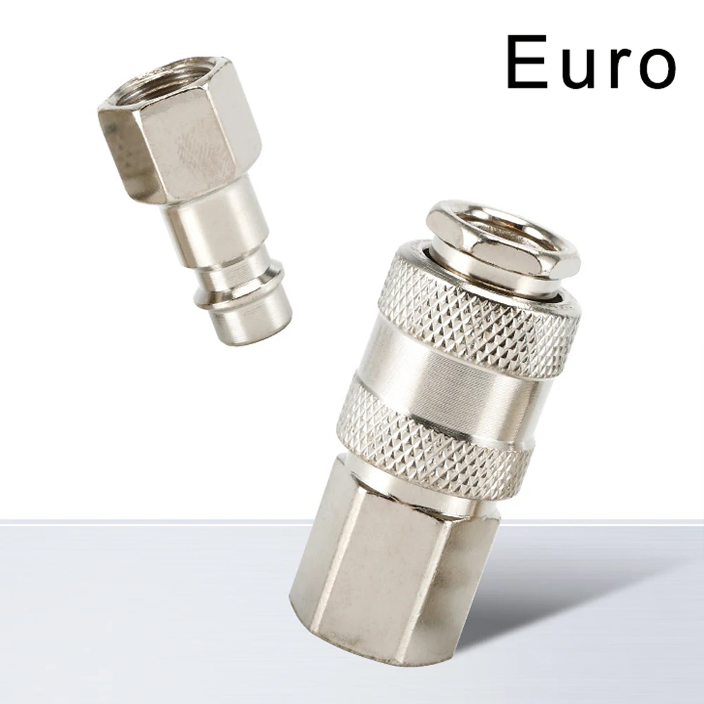 1 Set Pneumatic Quick Connect Coupler 6mm 8mm 10mm, European Style SH/PH/SM/SF/PF/SP/PP Type, for Air Compressor Hose and Tools