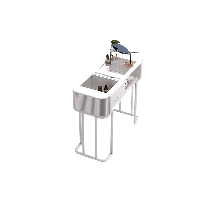

Italian Design Nail Table Exquisite Glamour Classic Versatile Nail Desk Simple Trendy Mesa De Manicurista Salon Furniture