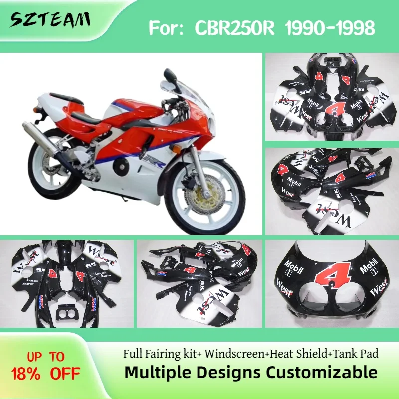 

CBR250R NC22 1990 1992 1993 1994 1995 1996 1997 1998 Full Fairing Set for Honda CBR 250R 90-98 Motorcycle Fairings
