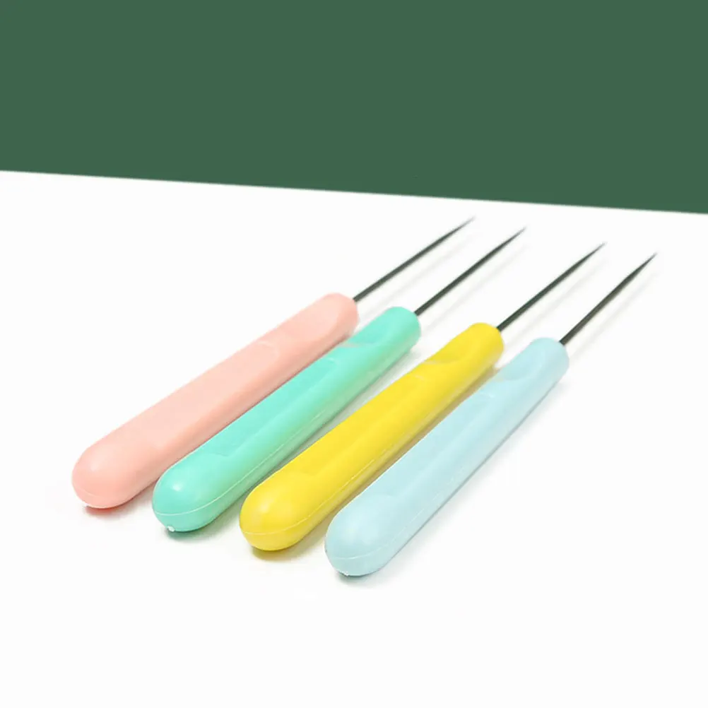 

8pcs Sugar Stirring Needles 5 2 Inch Cookie Scribe Tools for Baking Cake Decorating Pink Yellow Blue Green Each ABS Steel