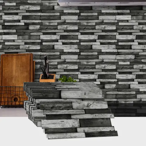 주방 및 욕실용 자체 접착 3D 타일 스티커, 방수 몰드, 장식 벽 스티커, 30x30cm 11 KUUJOJO 껍질과 스틱 타일 스티커 부엌 욕실, 침실 장식에 대 한 타일 Backsplash에 자기 접착 스틱