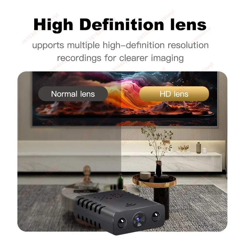 1080P HD Mini Wifi Camera Wireless Webcam Remote Monitor Smart Home Smallest Wide Angle Micro Camcorder Night Vision Espia Cam