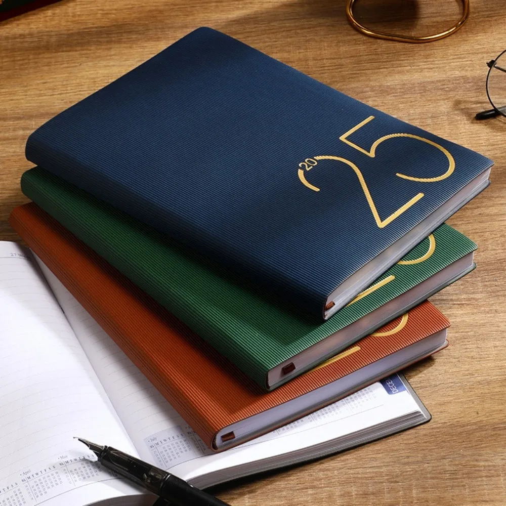 

A5 2025 Planner Notebooks 365 Days 2025 English Agenda Diary Writing Pads Notepad 6 Colors 2025 English Agenda Stationery