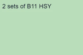 

2 sets of B11 new
