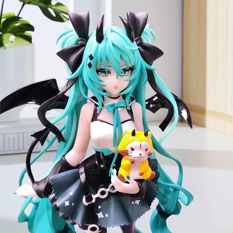 Figura de PVC de Hatsune Miku de Bandai - Colección de Muñecas de Anime Noodle Stopper, Modelo Hada de las Flores de Cerezo de Invierno, Regalos en Stock