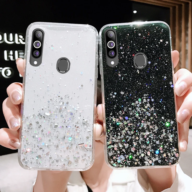 Fashion Glitter Case For Huawei Honor 10i 20 30 50 Lite Pro 20S 30S 30i V20 Y9Prime P Smart 2021 Soft Crystal Spakly Bling Cover