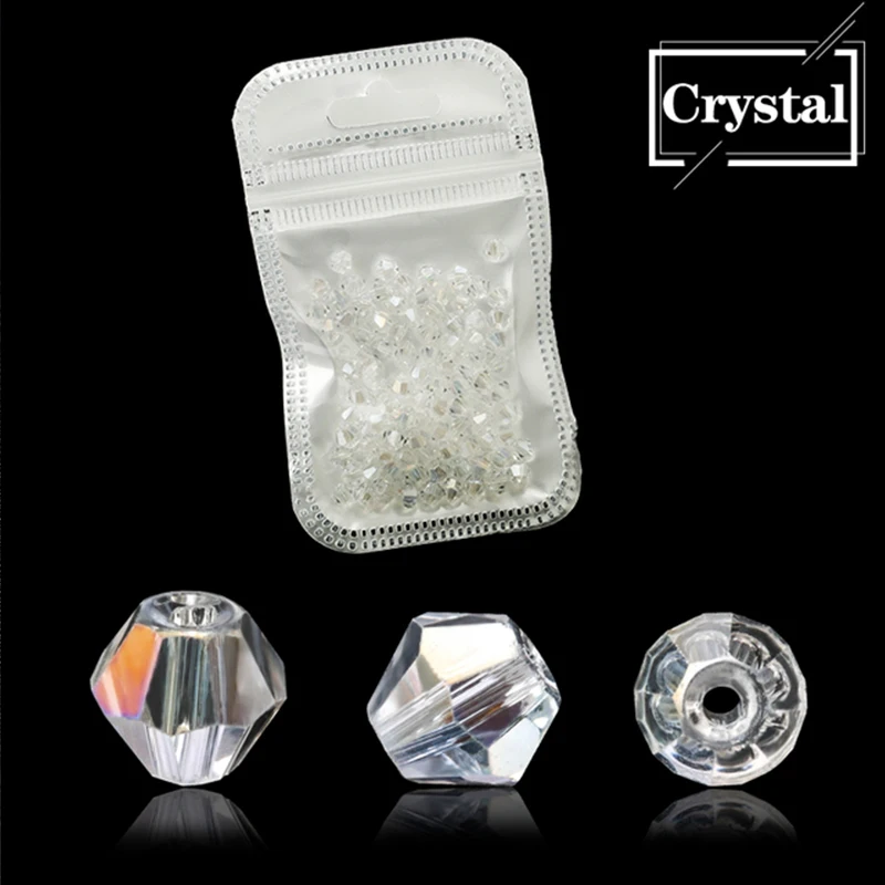 180-250 peças 4/6/8/10mm contas de cristal cor ab para fazer jóias kit de suprimentos pulseiras diy contas de joias + conjunto de fio elástico