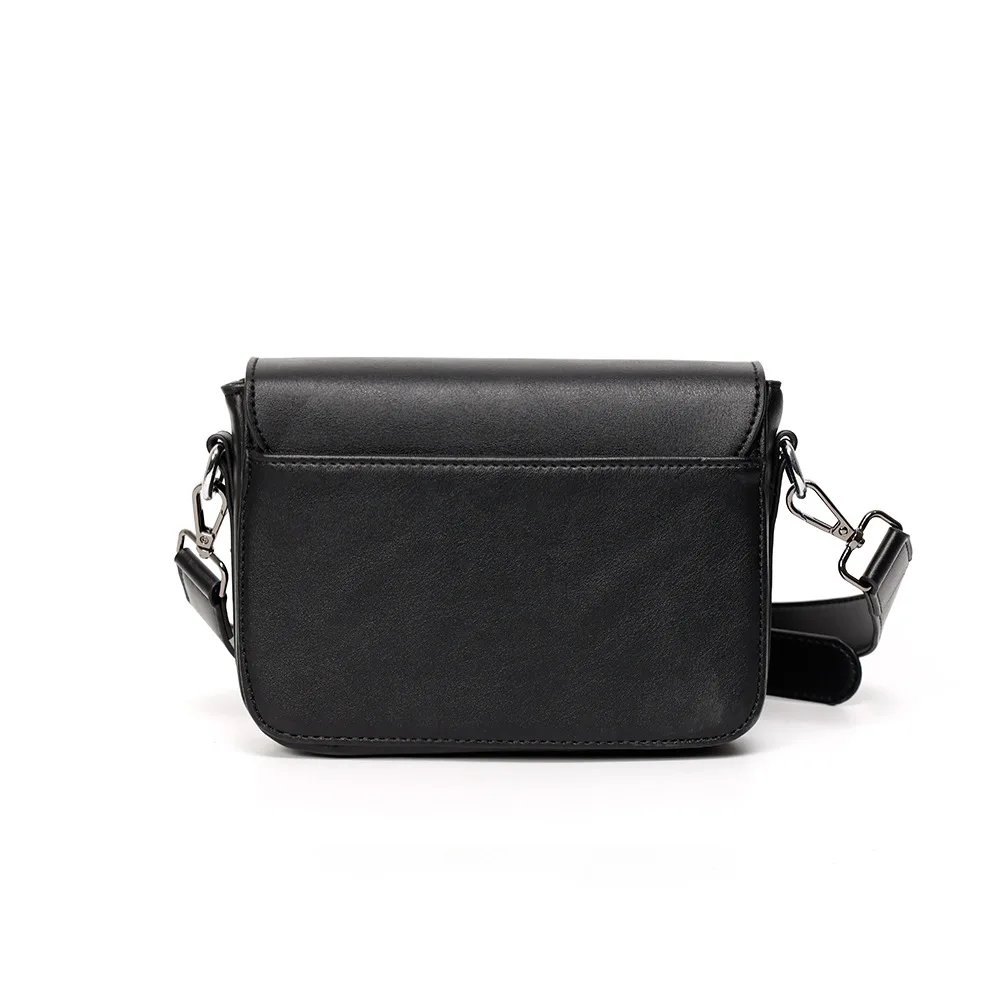 Modische Umhängetasche für Herren, Schultertasche mit Verschluss, Markendesign, Luxus-Leder-Umhängetasche, Quadratische Herrentasche – Detail 6